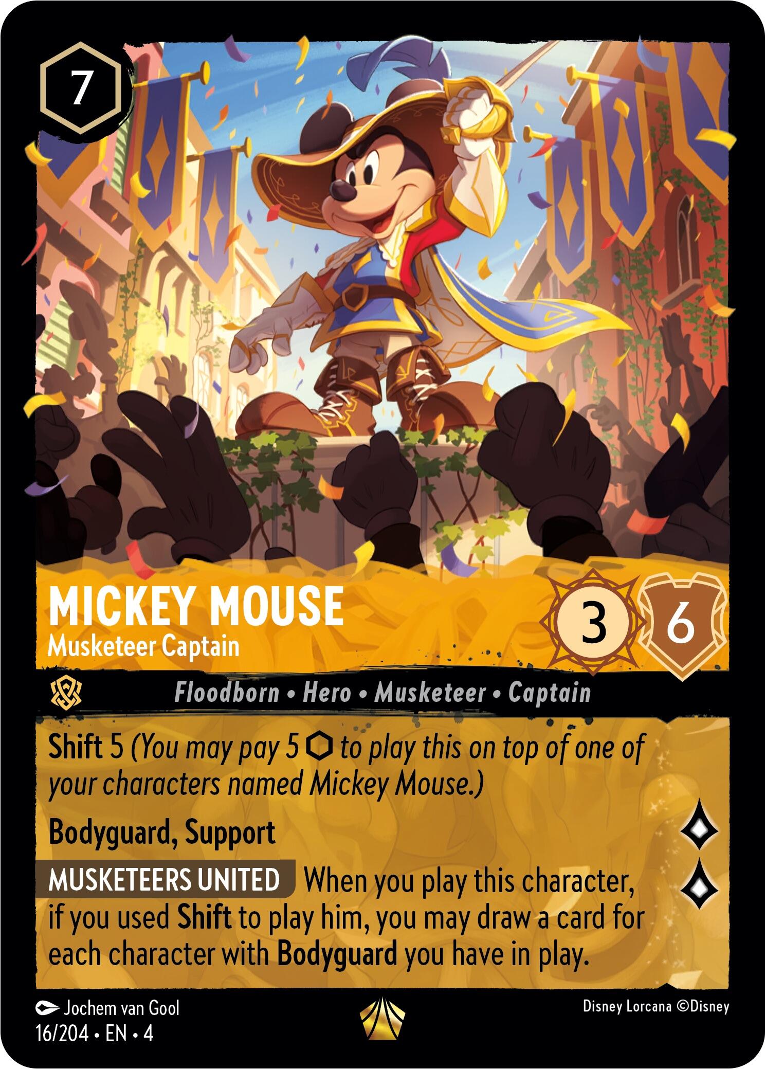 Mickey Mouse - Musketeer Captain (16/204) - Ursulas Return