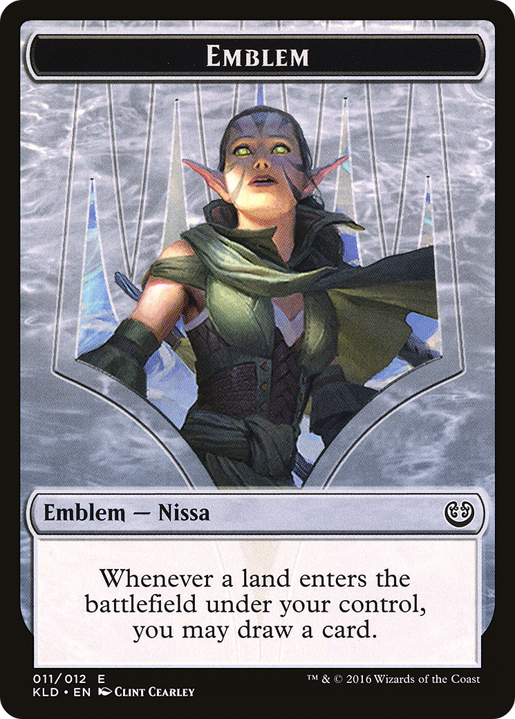 Nissa, Vital Force Emblem (KLD-011) - Kaladesh Tokens