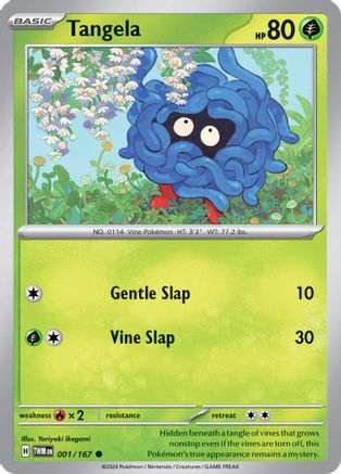 Tangela 001/167 - SV06 Twilight Masquerade Reverse Holofoil