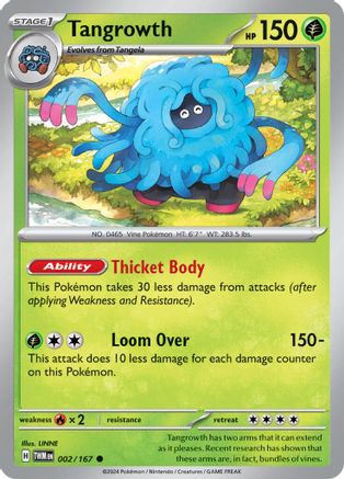 Tangrowth 002/167 - SV06 Twilight Masquerade Reverse Holofoil