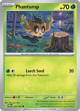 Phantump 012/167 - SV06 Twilight Masquerade Reverse Holofoil