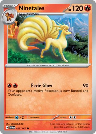 Ninetales 027/167 - SV06 Twilight Masquerade Reverse Holofoil