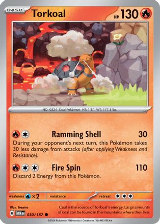 Torkoal 030/167 - SV06 Twilight Masquerade Reverse Holofoil