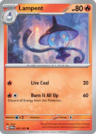 Lampent 037/167 - SV06 Twilight Masquerade Reverse Holofoil