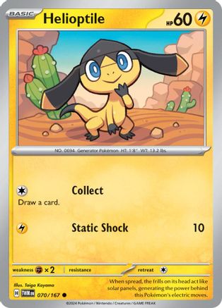 Helioptile 070/167 - SV06 Twilight Masquerade Reverse Holofoil