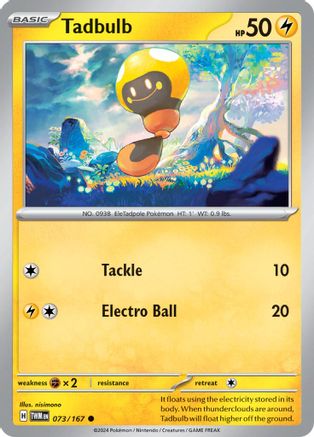 Tadbulb 073/167 - SV06 Twilight Masquerade Reverse Holofoil