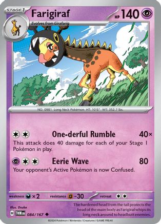 Farigiraf 084/167 - SV06 Twilight Masquerade Reverse Holofoil