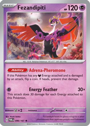Fezandipiti 096/167 - SV06 Twilight Masquerade Reverse Holofoil