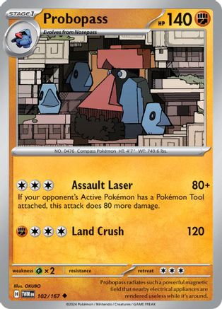 Probopass 102/167 - SV06 Twilight Masquerade Reverse Holofoil