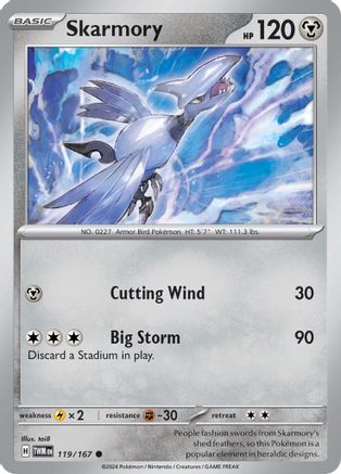 Skarmory 119/167 - SV06 Twilight Masquerade Reverse Holofoil