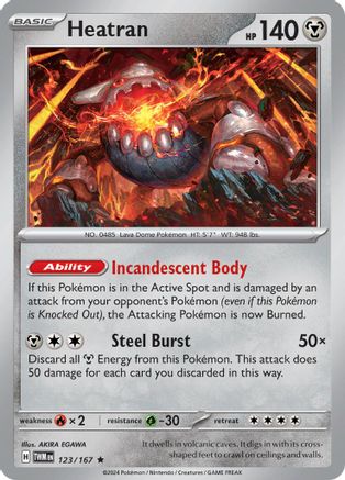 Heatran 123/167 - SV06 Twilight Masquerade Holofoil