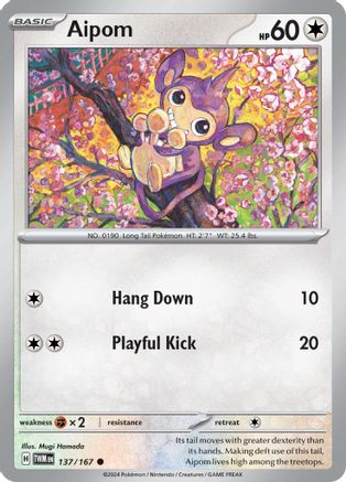 Aipom 137/167 - SV06 Twilight Masquerade