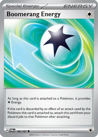 Boomerang Energy 166/167 - SV06 Twilight Masquerade Reverse Holofoil