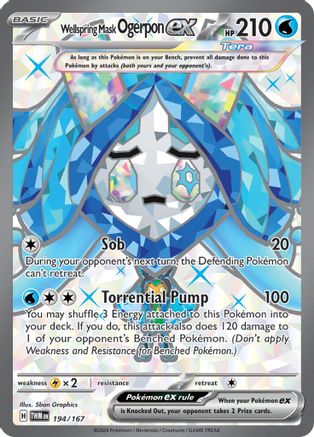 Wellspring Mask Ogerpon ex 194/167 - SV06 Twilight Masquerade Holofoil