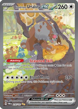 Bloodmoon Ursaluna ex 216/167 - SV06 Twilight Masquerade Holofoil