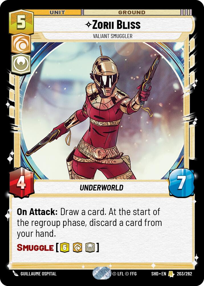 Zorii Bliss - Valiant Smuggler (203/262) - Shadows of the Galaxy
