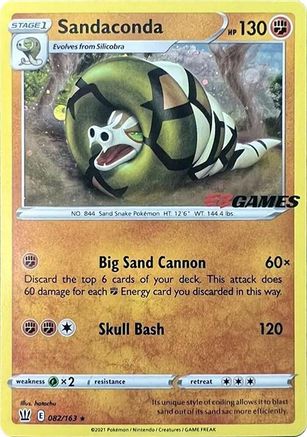 Sandaconda (EB Games Exclusive) 082/163 - Miscellaneous Cards & Products Holofoil