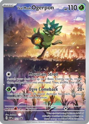 Teal Mask Ogerpon 123 - SV Scarlet & Violet Promo Cards - Holofoil