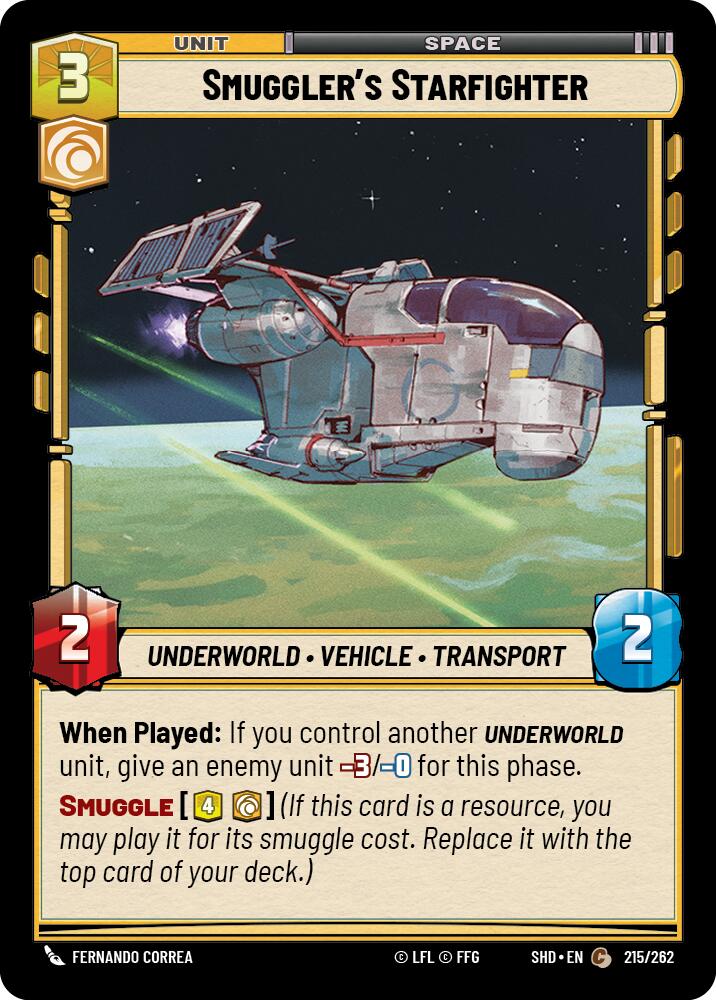 Smuggler's Starfighter (215/262) - Shadows of the Galaxy