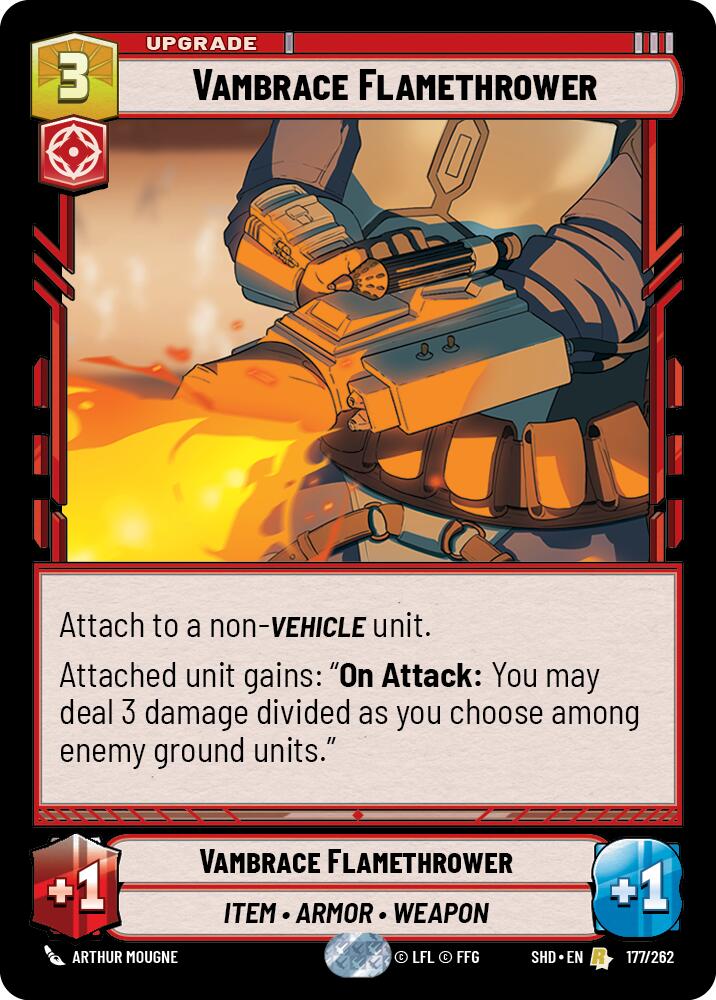 Vambrace Flamethrower (177/262) - Shadows of the Galaxy