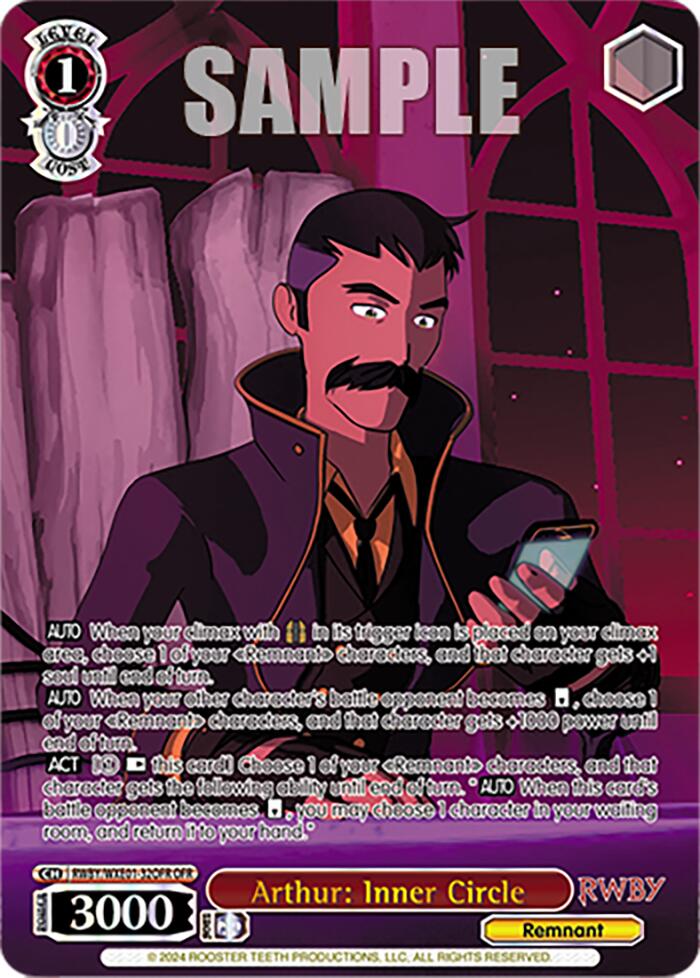 Arthur: Inner Circle (OFR) (RWBY/WXE01-32OFR OFR) - RWBY Premium Booster