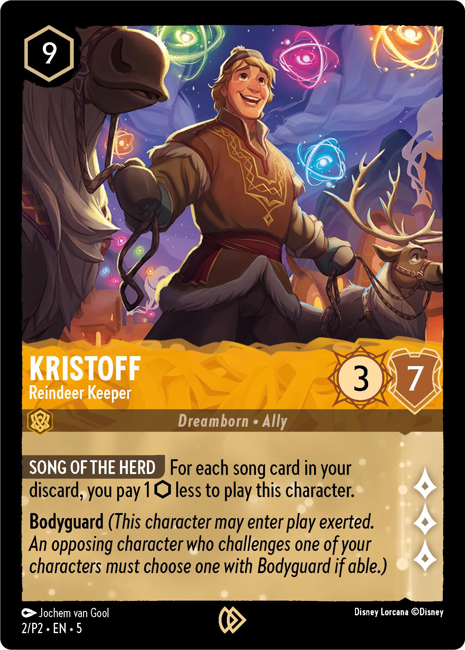 Kristoff - Reindeer Keeper (2) - Disney Lorcana Promo Cards Cold Foil