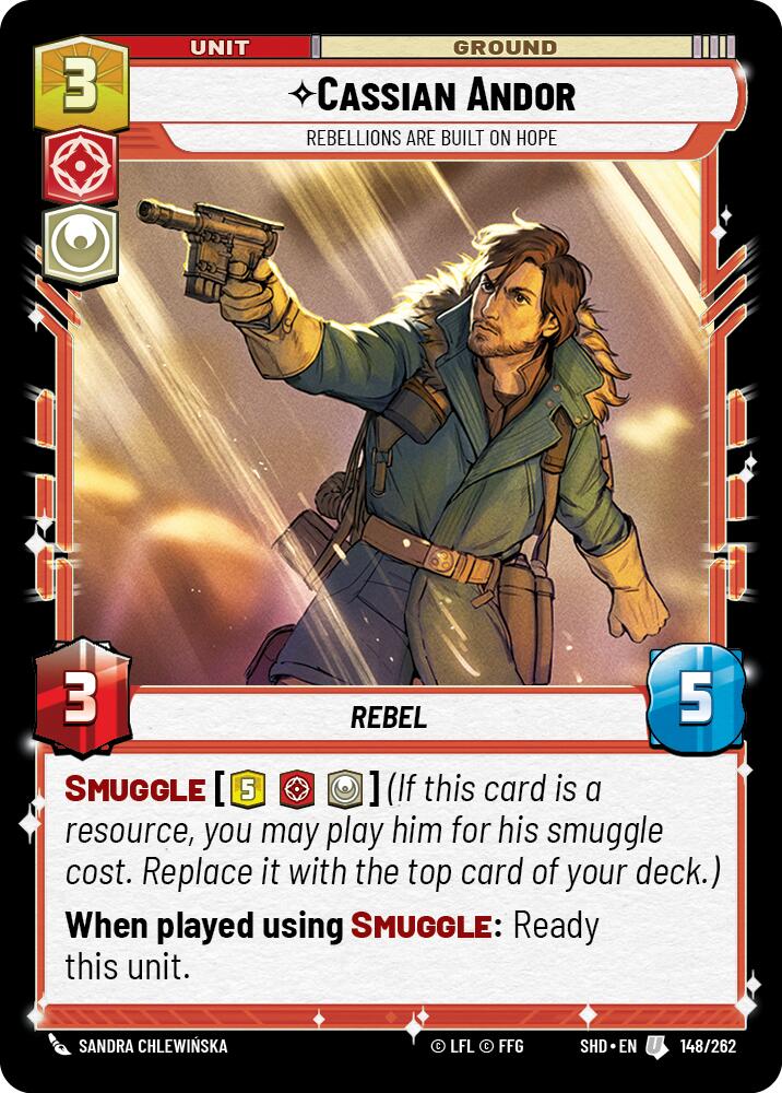 Cassian Andor - Rebellions Are Built On Hope (148/262) - Shadows of the Galaxy Foil