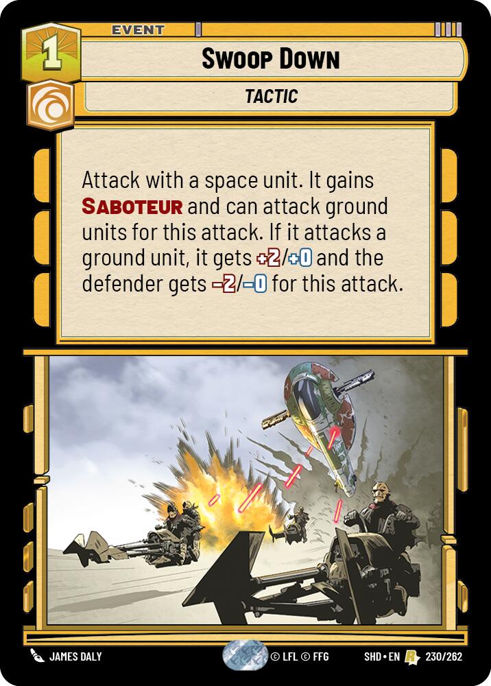 Swoop Down (230/262) - Shadows of the Galaxy Foil