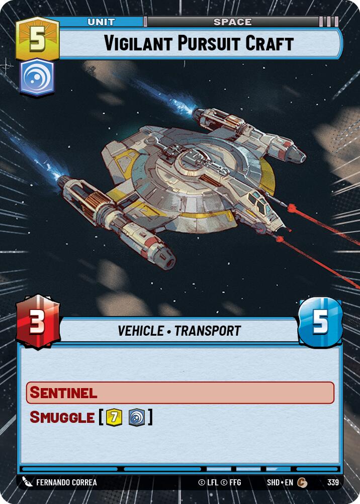 Vigilant Pursuit Craft (Hyperspace) (339) - Shadows of the Galaxy