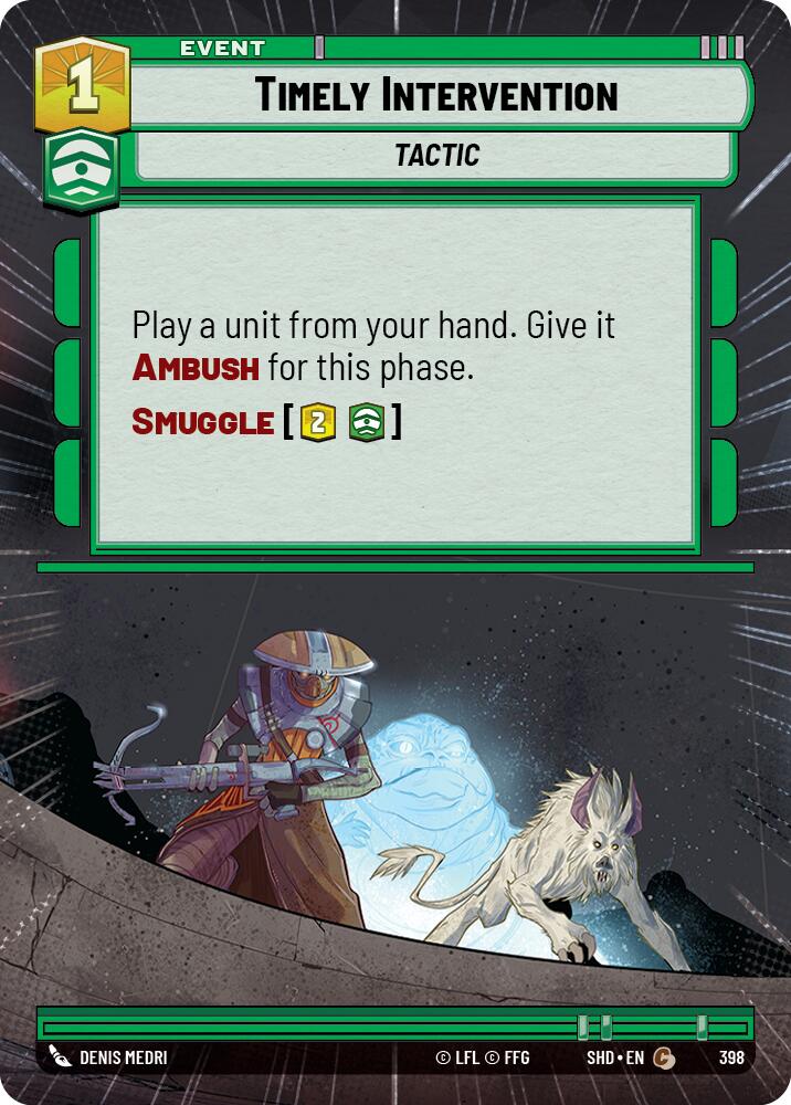 Timely Intervention (Hyperspace) (398) - Shadows of the Galaxy Foil