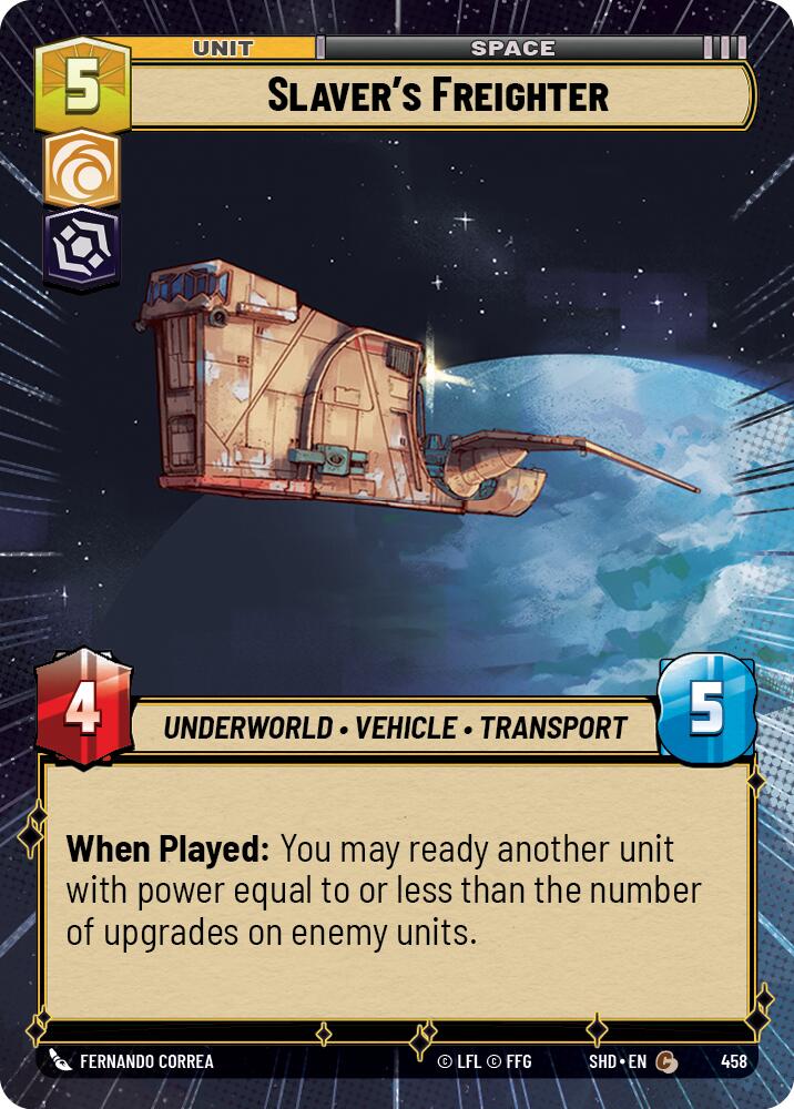 Slaver's Freighter (Hyperspace) (458) - Shadows of the Galaxy Foil