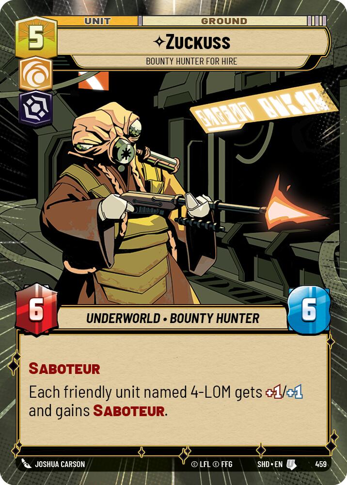 Zuckuss - Bounty Hunter for Hire (Hyperspace) (459) - Shadows of the Galaxy