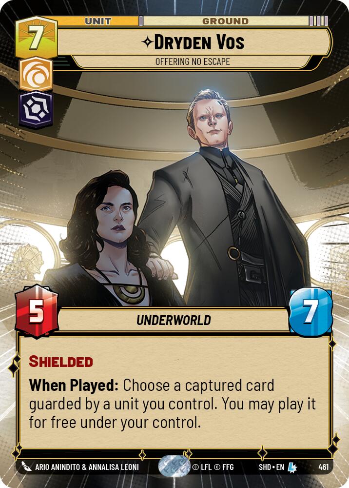 Dryden Vos - Offering No Escape (Hyperspace) (461) - Shadows of the Galaxy Foil