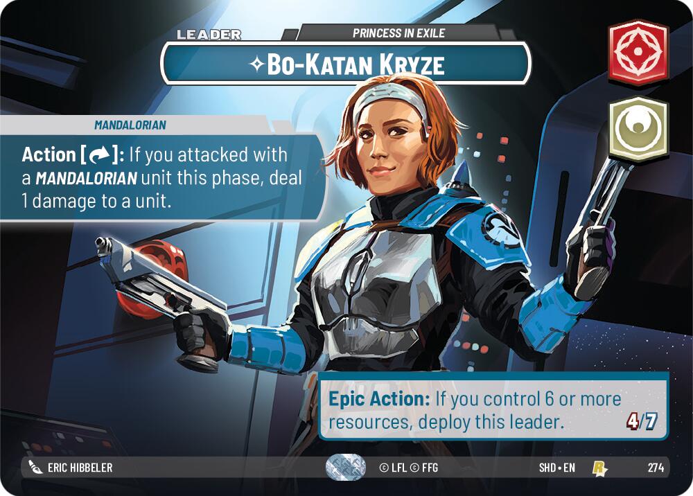 Bo-Katan Kryze - Princess in Exile (Showcase) (274) - Shadows of the Galaxy Foil