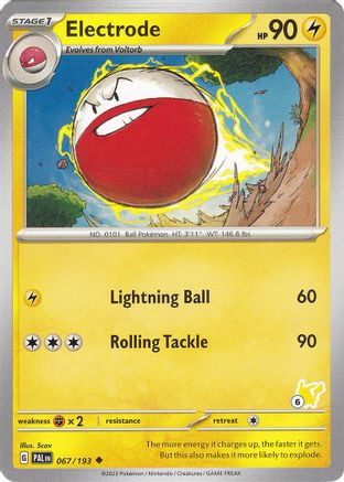 Electrode Pikachu 067 - Battle Academy 2024