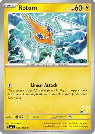 Rotom Pikachu 069 - Battle Academy 2024