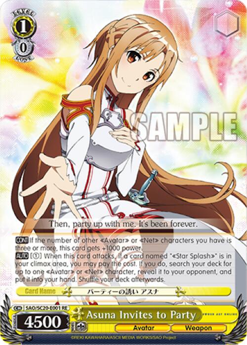 Asuna Invites to Party (SAO/SC20-E001 RE) - Sword Art Online Chronicle Set