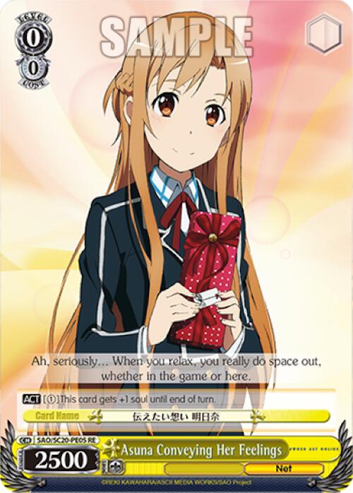 Asuna Conveying Her Feelings (SAO/SC20-PE05 RE) - Sword Art Online Chronicle Set