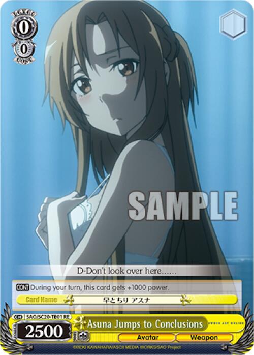 Asuna Jumps to Conclusions (TD) (SAO/SC20-TE01 RE) - Sword Art Online Chronicle Set