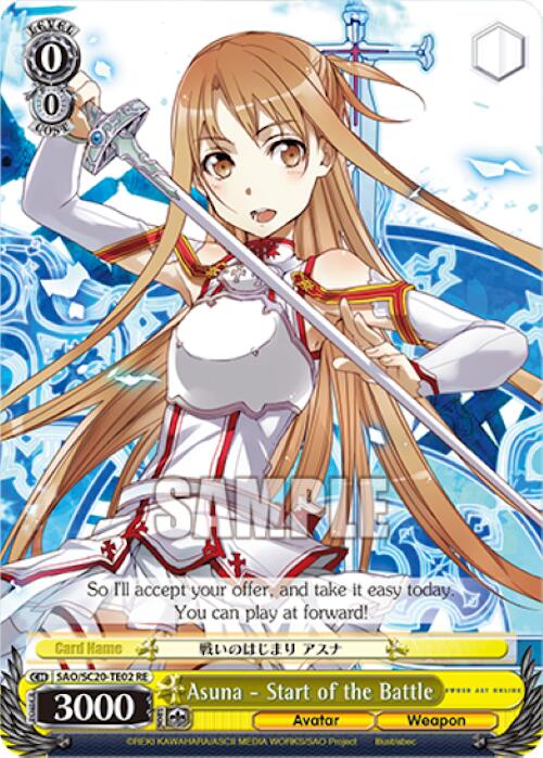 Asuna - Start of the Battle (TD) (SAO/SC20-TE02 RE) - Sword Art Online Chronicle Set