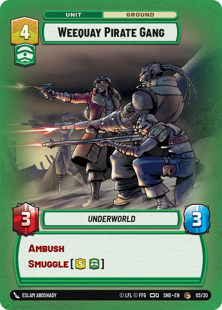 Weequay Pirate Gang (03/20) - Shadows of the Galaxy Weekly Play Promos