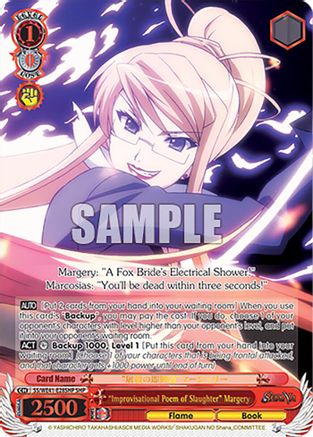 "Improvisational Poem of Slaughter" Margery (SHP) (SS/WE41-E28SHP SHP) - Shakugan no Shana Premium Booster