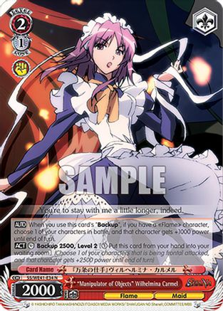 "Manipulator of Objects" Wilhelmina Carmel (SS/WE41-E34 N) - Shakugan no Shana Premium Booster