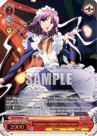 "Manipulator of Objects" Wilhelmina Carmel (SHP) (SS/WE41-E34SHP SHP) - Shakugan no Shana Premium Booster