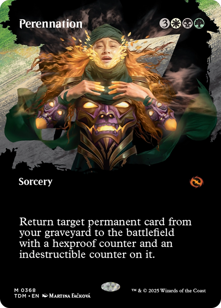 Perennation (TDM-368) - Tarkir: Dragonstorm: (Showcase) (Borderless)