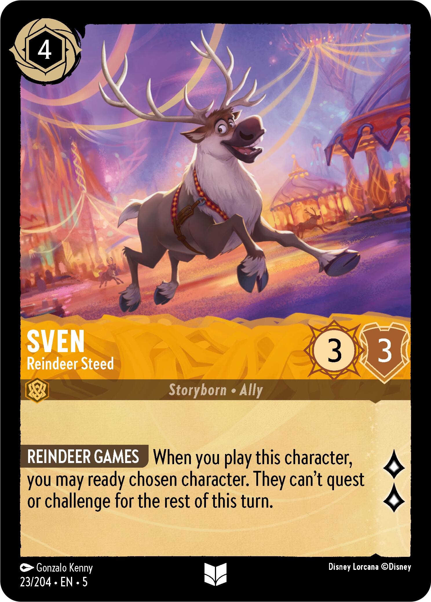 Sven - Reindeer Steed (23/204) - Shimmering Skies Cold Foil