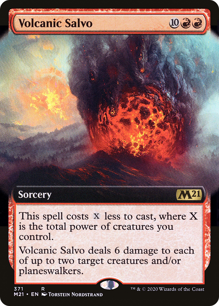 Volcanic Salvo (M21-371) - Core Set 2021: (Extended Art) Foil