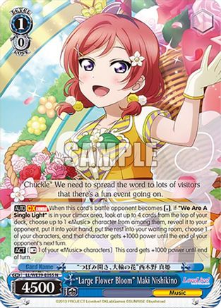 "Large Flower Bloom" Maki Nishikino (LL/WE39-E055 N) - Love Live! School Idol Festival Series 10th Anniversary Premium Booster