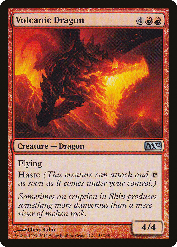Volcanic Dragon (M12-158) - Magic 2012 Foil