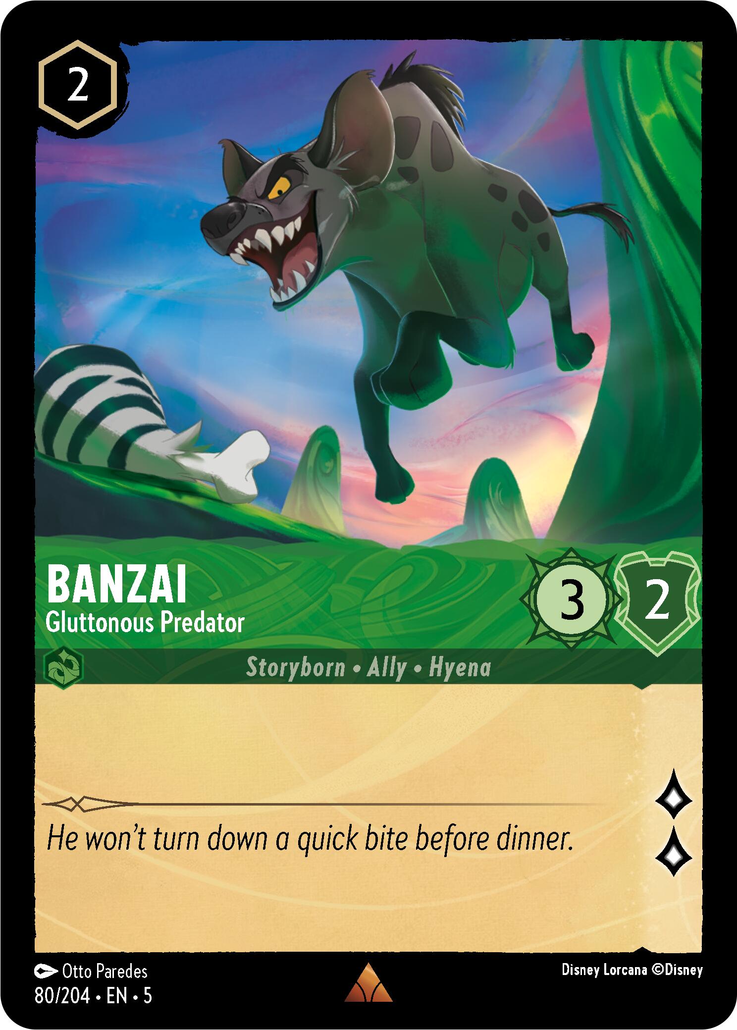 Banzai - Gluttonous Predator (80/204) - Shimmering Skies